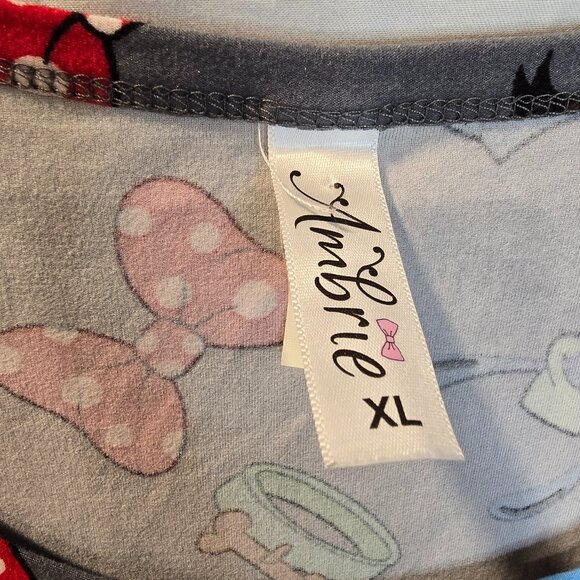 Ambrie Dress Disney Soft Size XL Pockets Gray - Picture 4 of 8